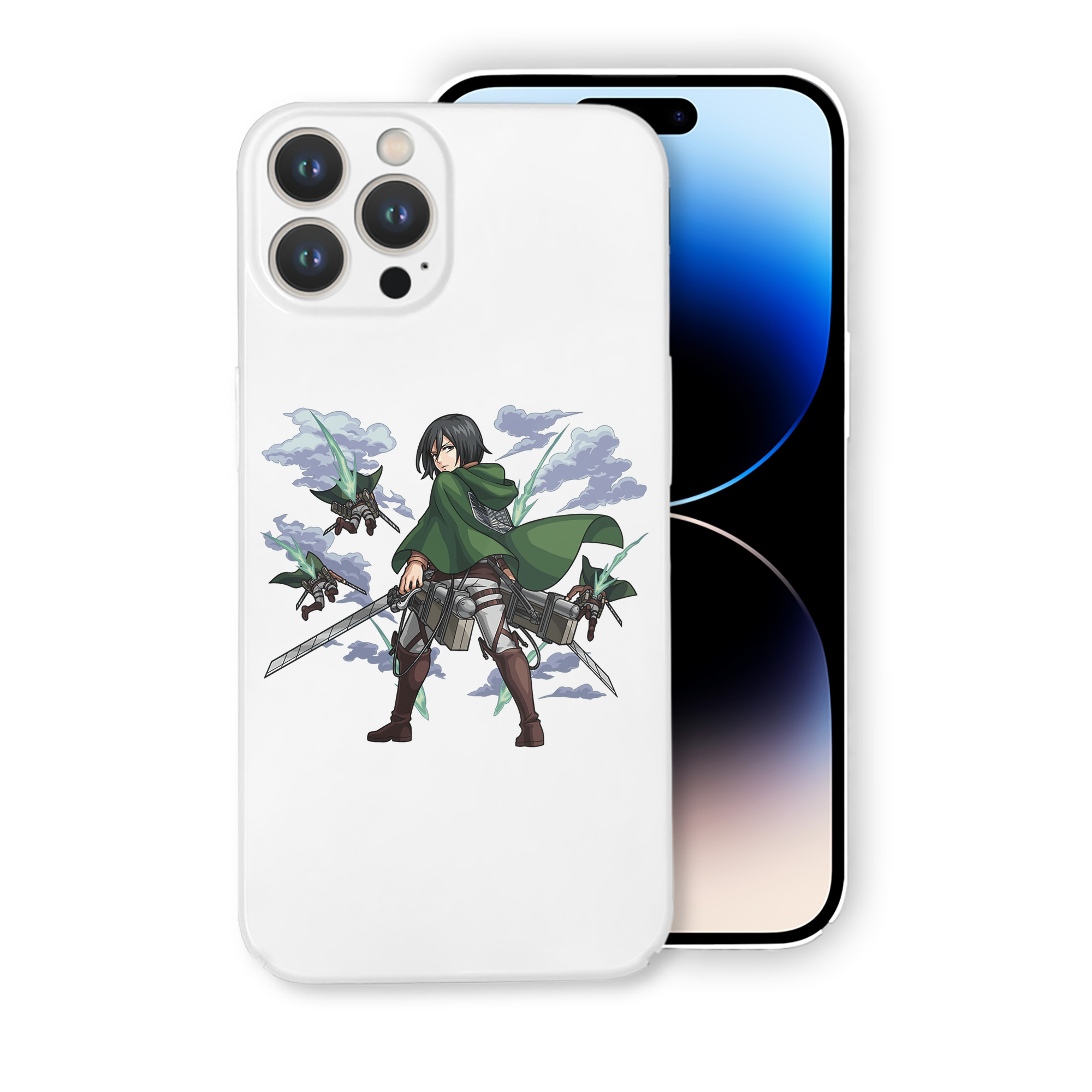 （画像用） 進撃の巨人 ミカサ·アッカーマン Attack on Titan Mikasa Ackerman 【iPhone 14シリーズ対応】ハードケース